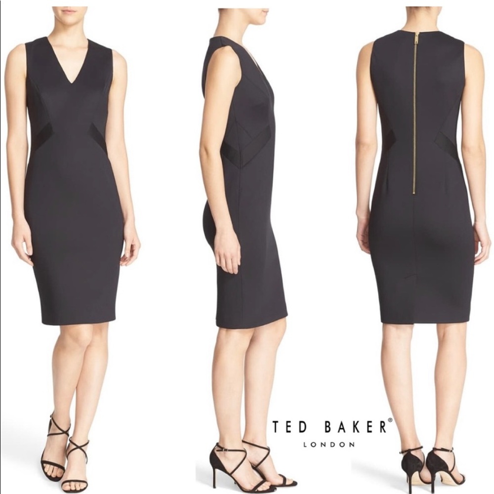 Ted Baker Aaleyad Ottoman Detail Neoprene Sheath